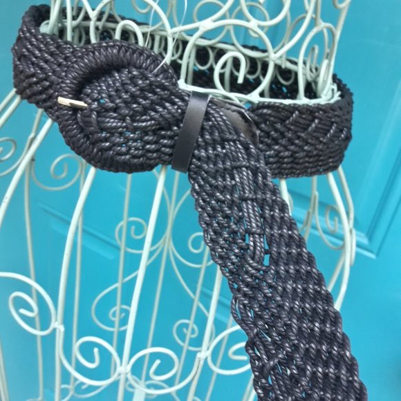 Wide Woven Belt Braided Macrame Belt Womens Vegan Rope Multi Loop Bohemian main image 7